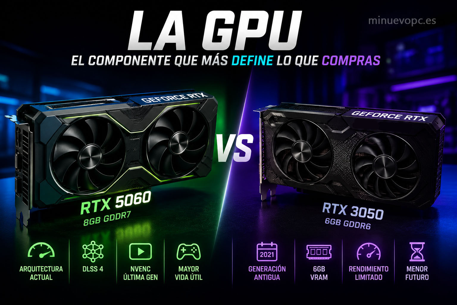 Comparativa de tarjetas gráficas RTX para PC gaming de 800 euros con foco en rendimiento 1080p
