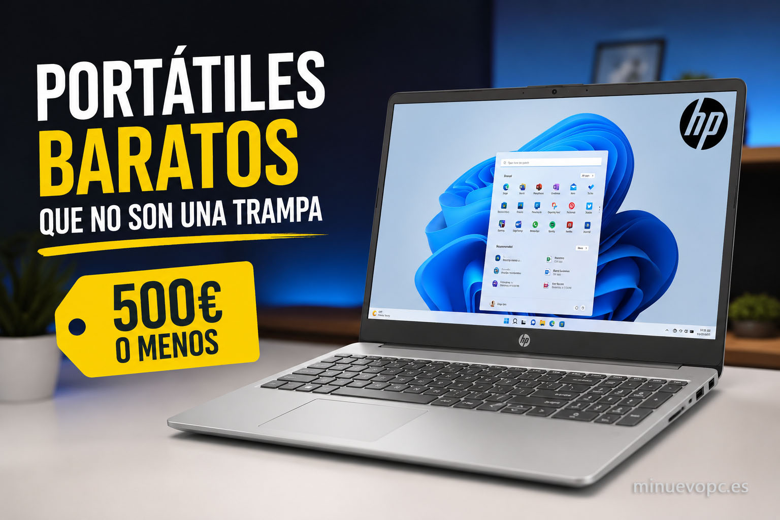 Comparativa de los mejores portátiles baratos por menos de 500 euros con buena relación calidad precio