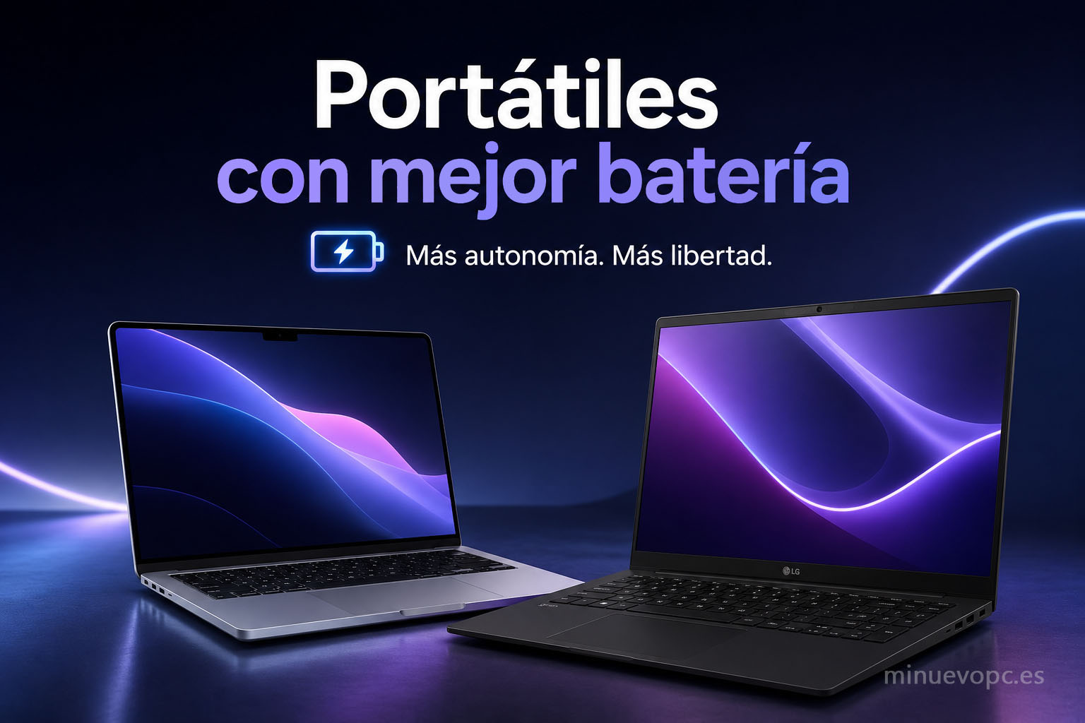 Comparativa de portátiles con gran autonomía para trabajo, viajes y productividad diaria con baterías de larga duración y carga eficiente