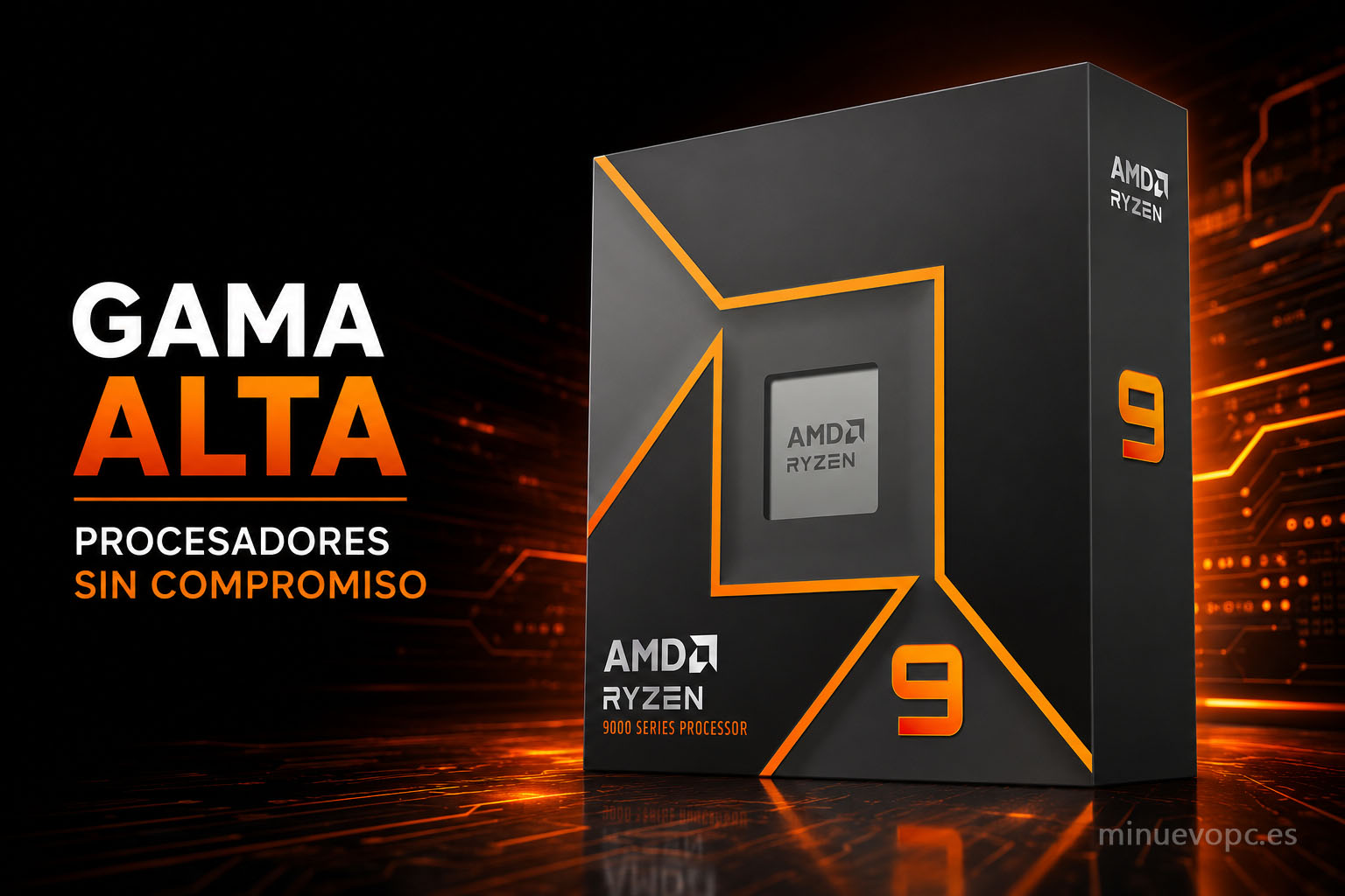 AMD Ryzen 9 9900X, procesador de gama alta para gaming, streaming y edición de vídeo avanzada