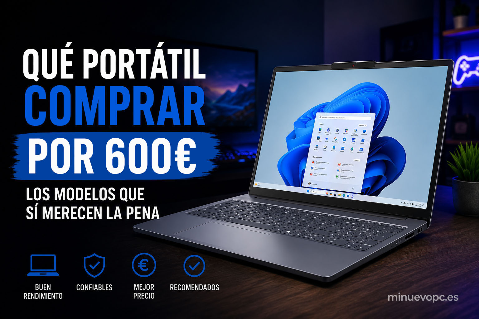 Mejores portátiles por 600 euros para comprar