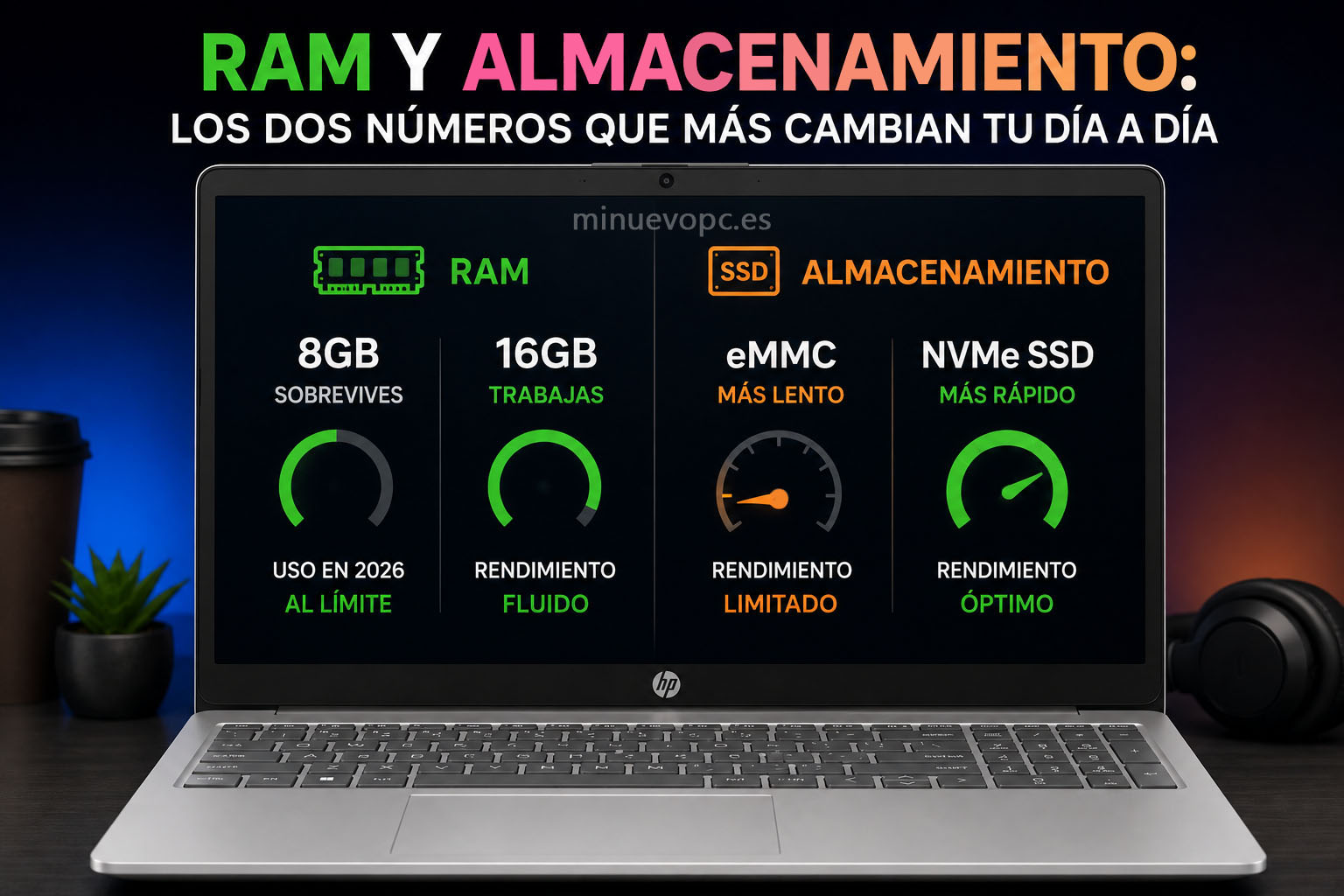 Portátil barato con SSD rápido y 16 GB de RAM dentro de la gama de menos de 500 euros