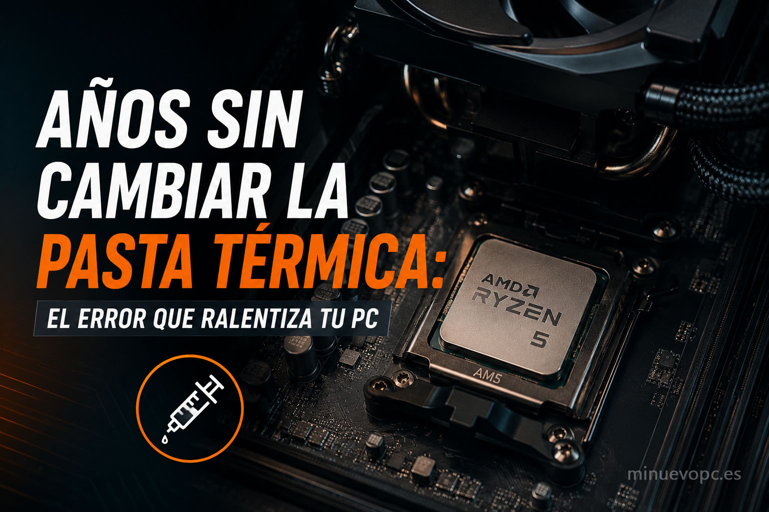 Procesador Ryzen de sobremesa utilizado para explicar cómo el mantenimiento térmico influye en las temperaturas y el rendimiento