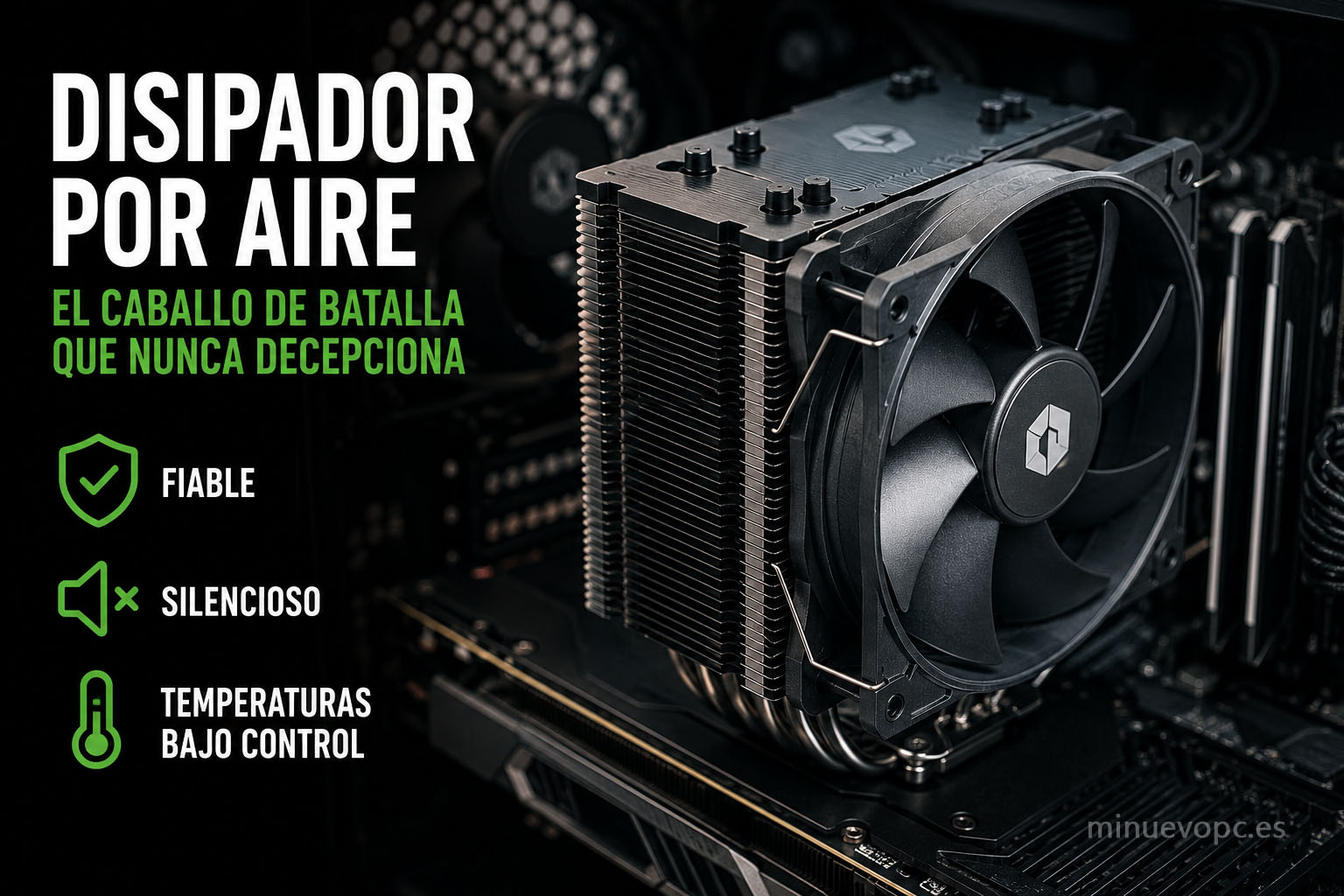 Disipador por aire de torre con excelente calidad precio para mantener bajas temperaturas y un funcionamiento silencioso