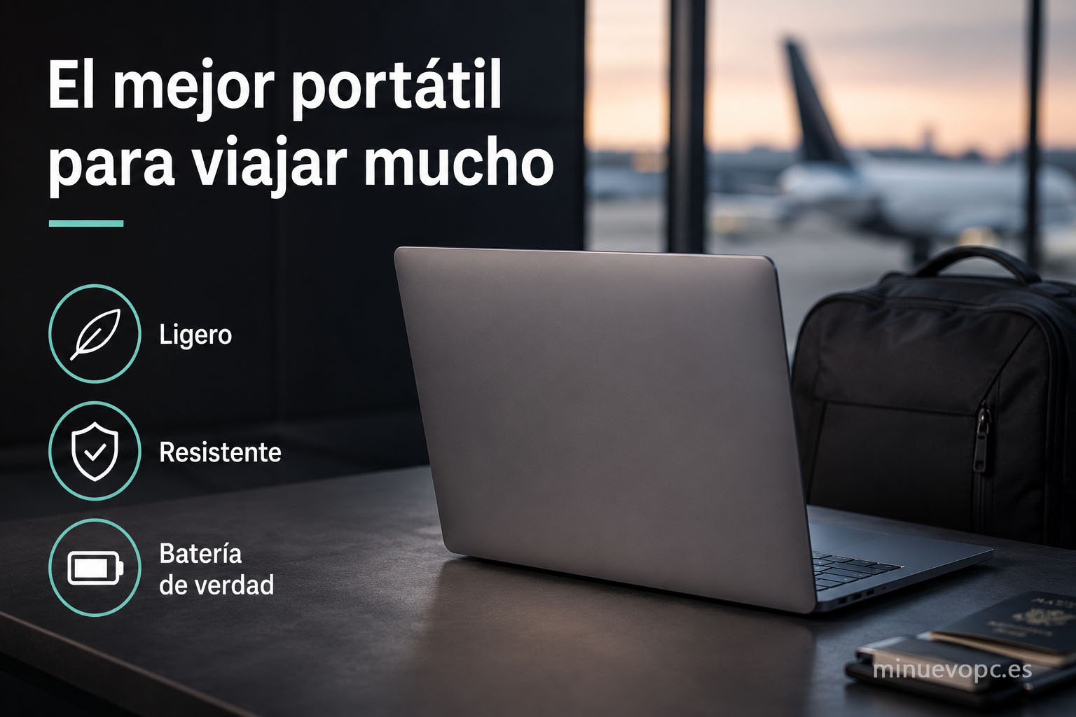 Mejor portátil para viajar mucho ligero, resistente y con gran batería para profesionales que buscan comprar un equipo fiable para trabajar en movilidad