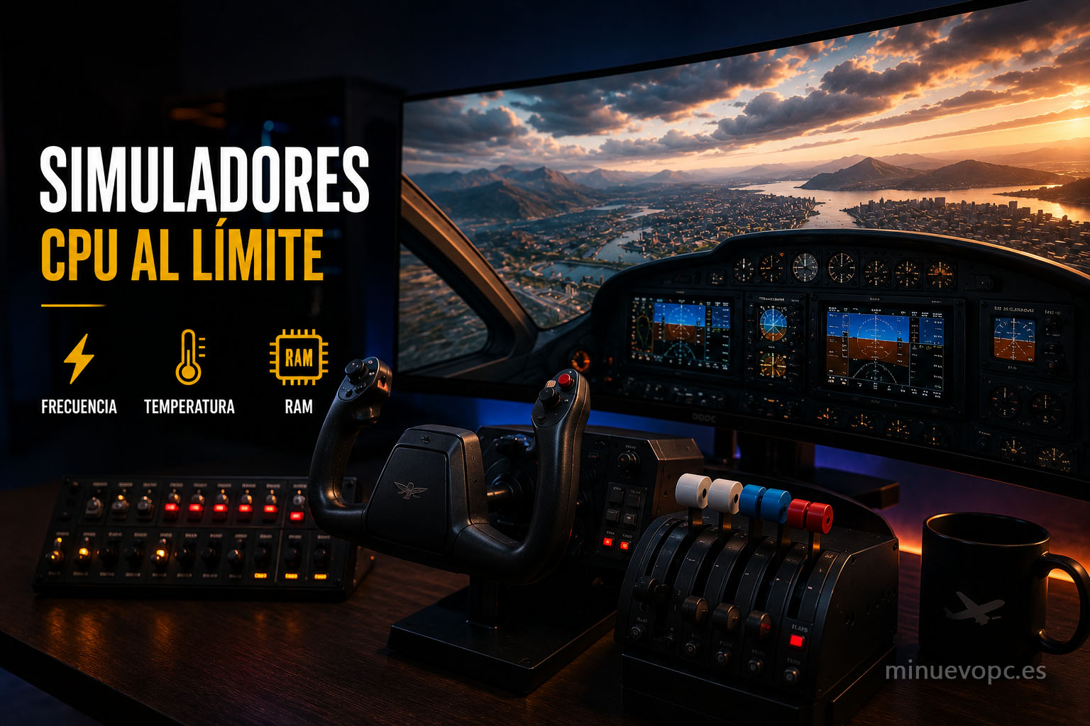 Procesador recomendado para simuladores exigentes con buen rendimiento sostenido y temperaturas controladas