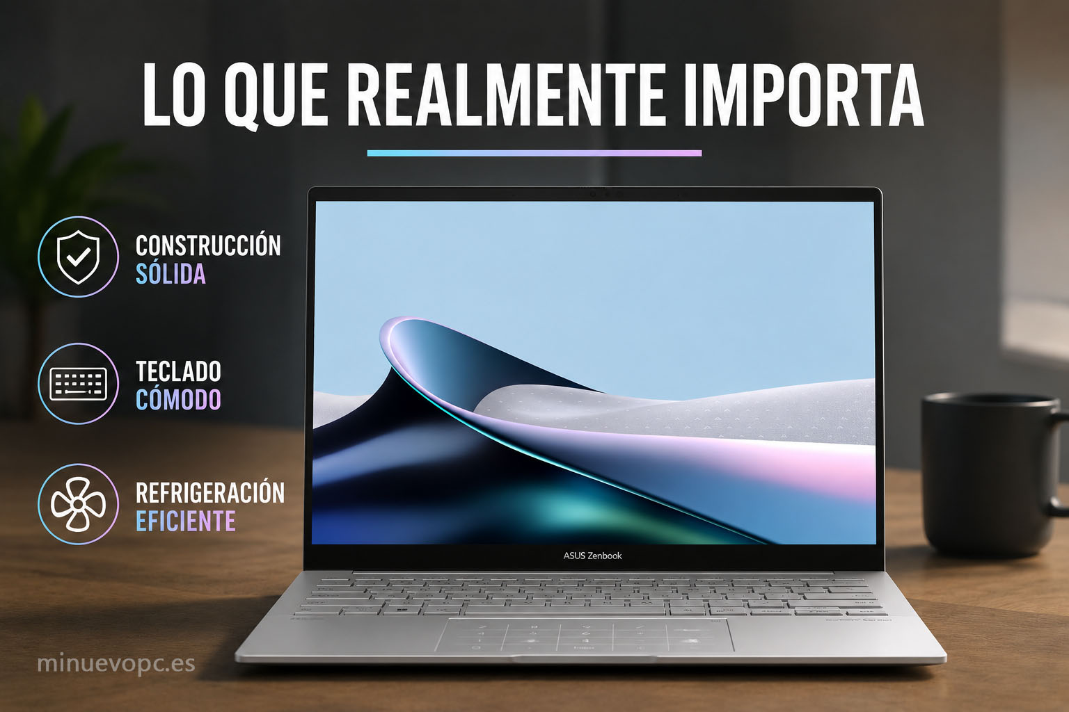 Aspectos clave al elegir un portátil de 14 pulgadas: construcción sólida, teclado cómodo y refrigeración eficiente para un mejor rendimiento diario.
