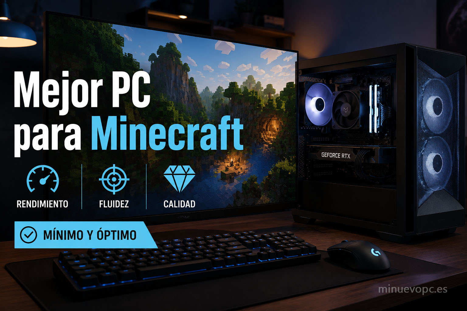 Mejor PC para Minecraft con configuración equilibrada para jugar con mods, shaders y máximo rendimiento calidad precio