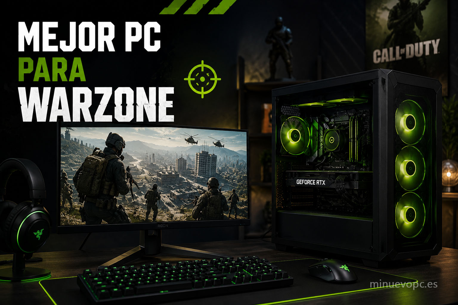 Mejor PC para Warzone con configuración gaming equilibrada para jugar en ultra, conseguir más FPS y elegir el equipo con mejor calidad precio