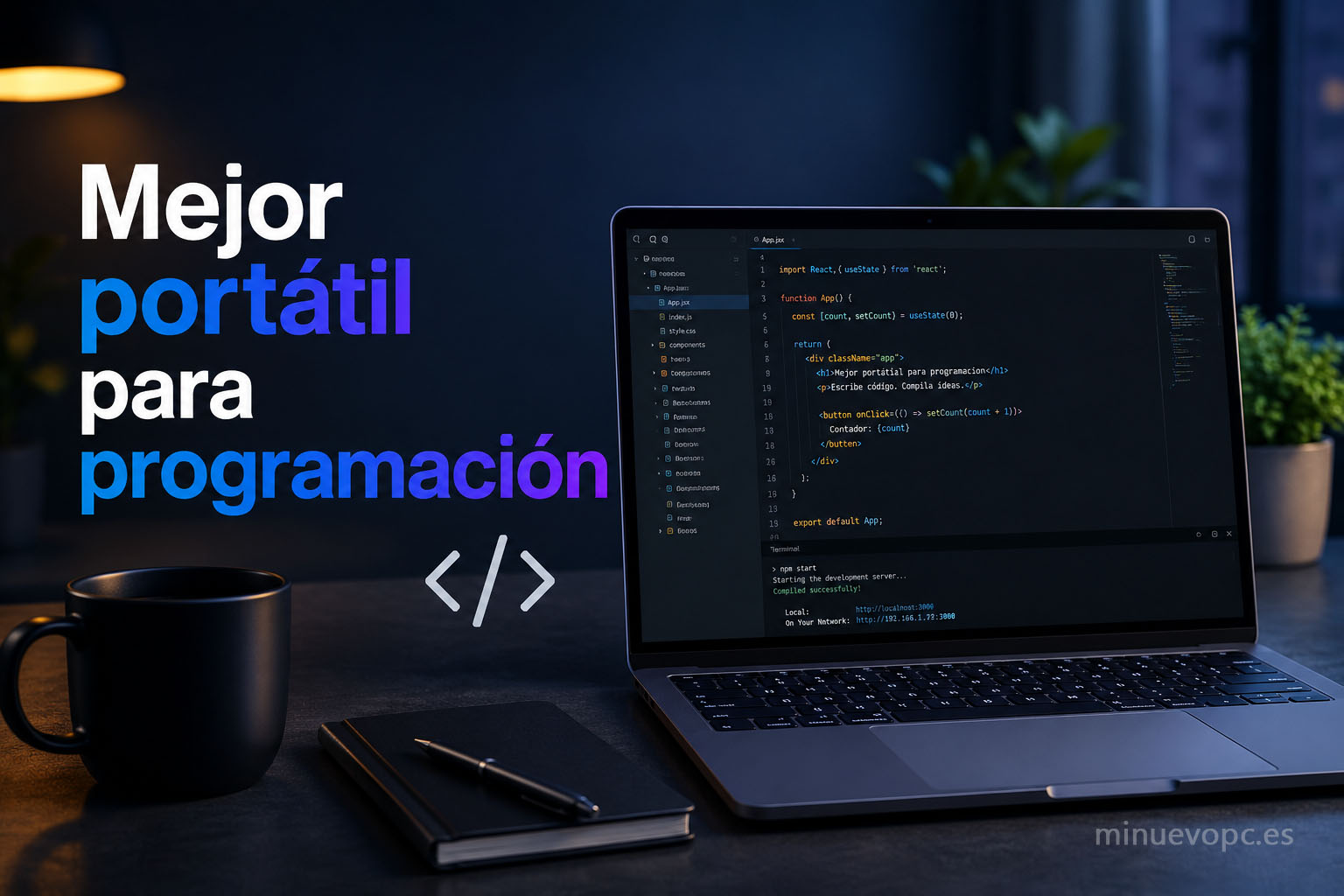 Mejor portátil para programación con pantalla OLED y entorno de desarrollo profesional para trabajar con código