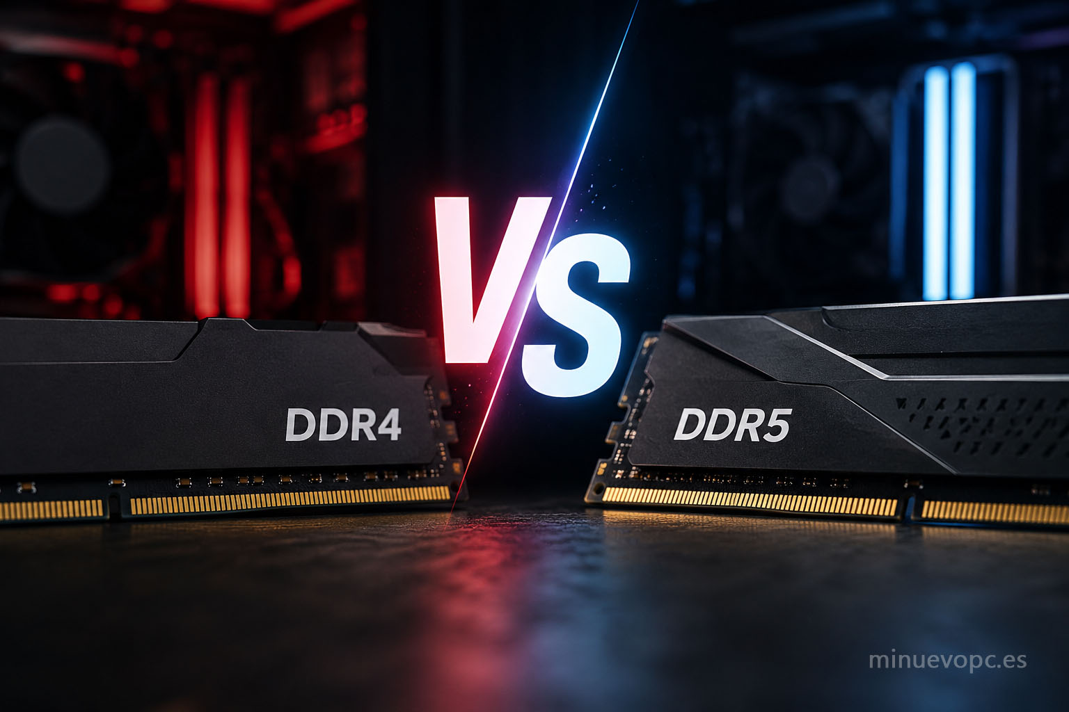 Comparativa de memoria RAM DDR4 y DDR5 para elegir la mejor opción según rendimiento, gaming y relacion calidad precio