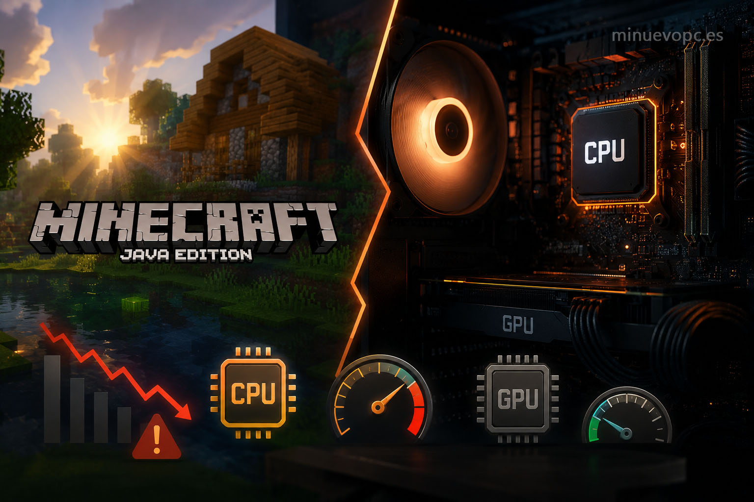 Por qué Minecraft Java exige un procesador potente incluso en ordenadores gaming que deberían moverlo sin problemas