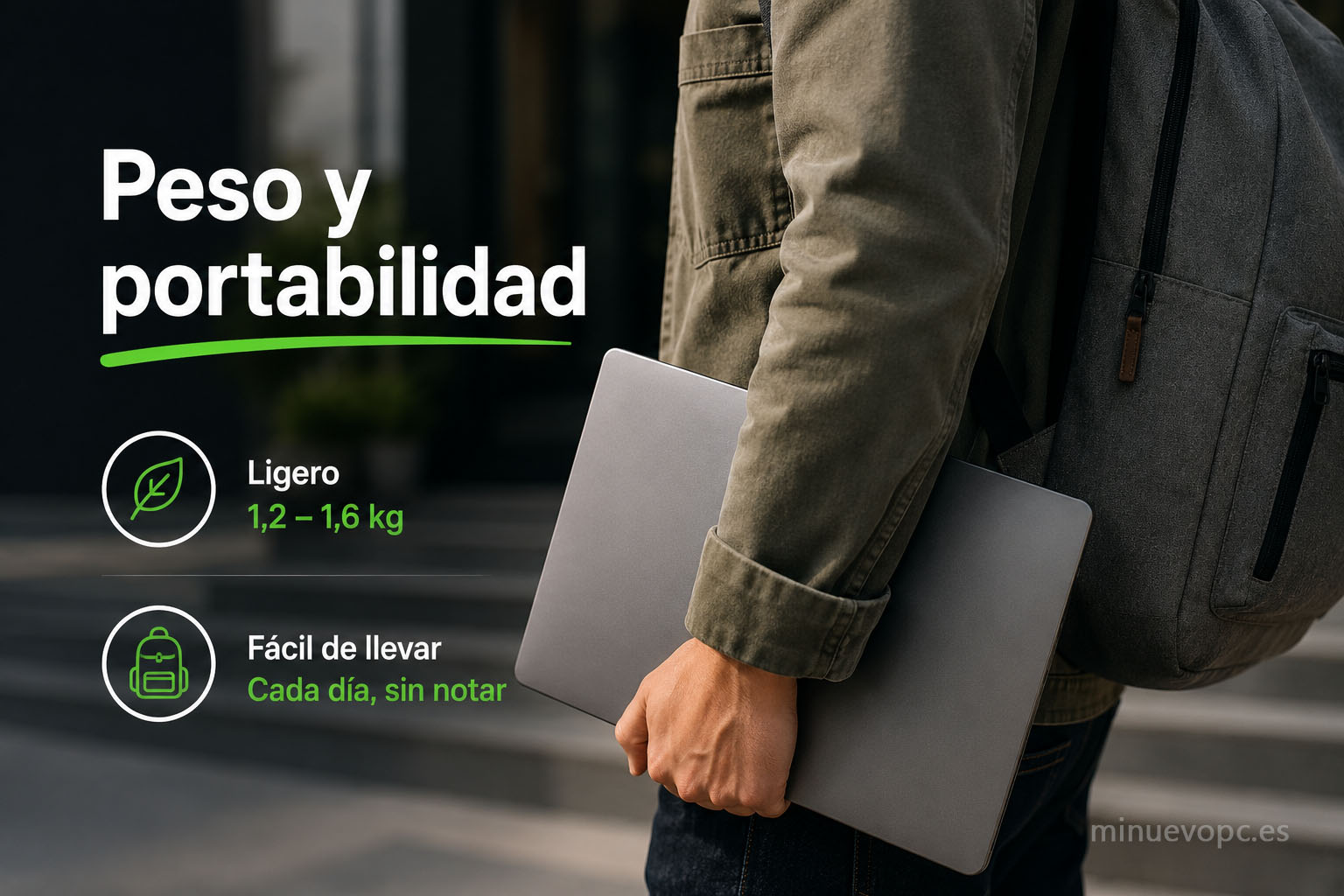 Portátil ligero y fácil de transportar para profesores, ideal para llevar cada día con una excelente relación calidad precio y máxima comodidad