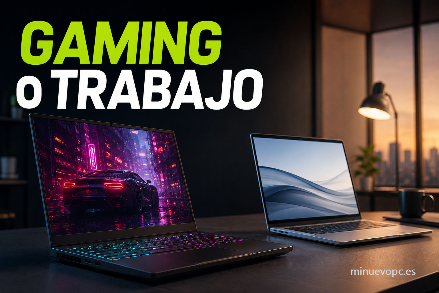 Comparativa entre portátil gaming y portátil de trabajo para elegir el modelo que mejor se adapta a cada uso y presupuesto