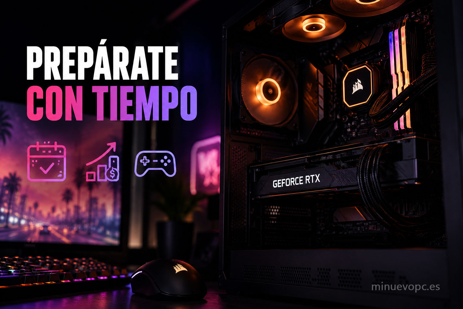Comprar un PC para GTA VI con tiempo permite aprovechar mejor el presupuesto y elegir un equipo con la mejor relación calidad precio para futuros juegos exigentes