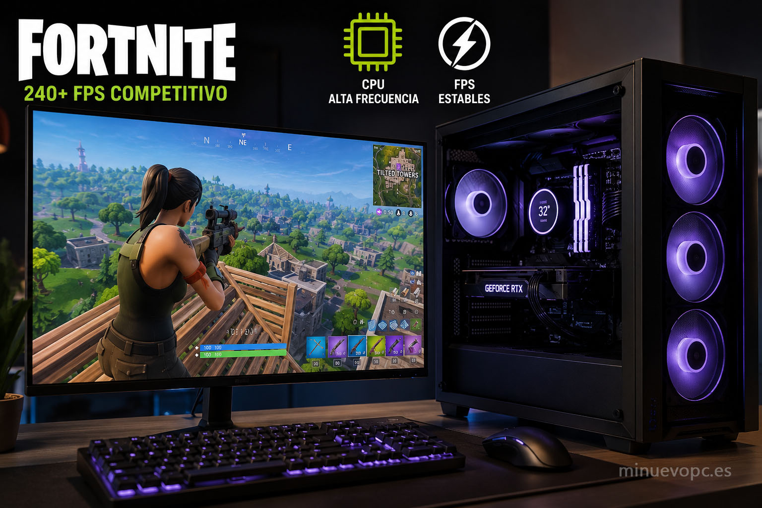 que proceasdor elegir para jugar a fortnite competitivo  240fps
