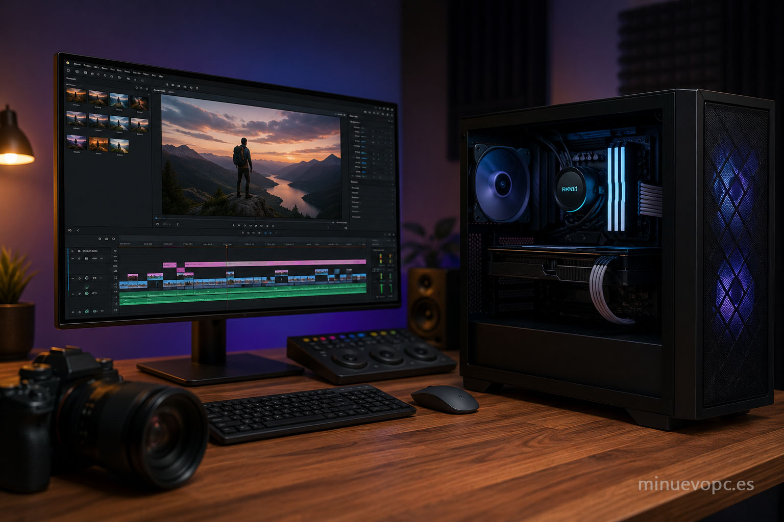 Guía para comprar un PC para edición de vídeo con la mejor relación calidad precio para Premiere Pro, DaVinci Resolve y creación de contenido