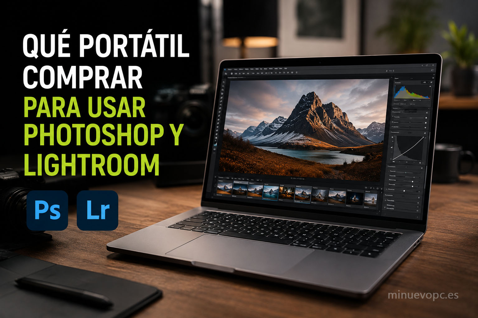 Mejor portátil para Photoshop y Lightroom con pantalla de alta fidelidad, SSD rápido y rendimiento fluido en edición fotográfica