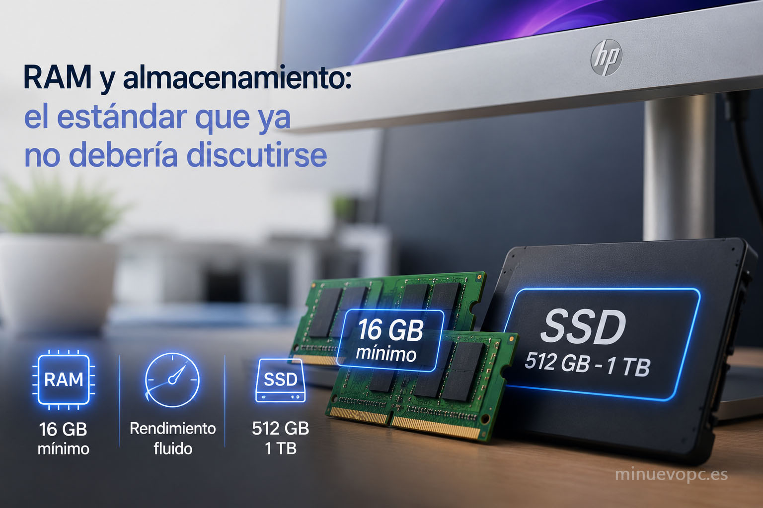 16 GB de RAM y SSD de 1 TB en un PC todo en uno con la mejor relación calidad precio para trabajar con fluidez
