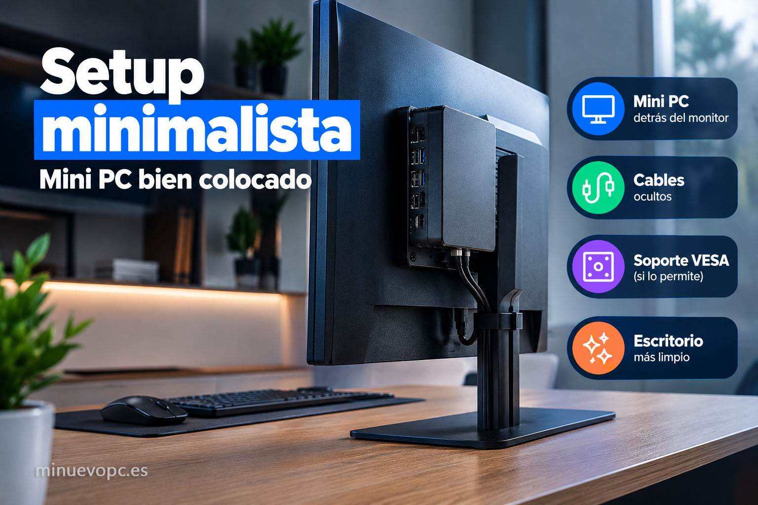mini pc bien puesto en escritorio moderno
