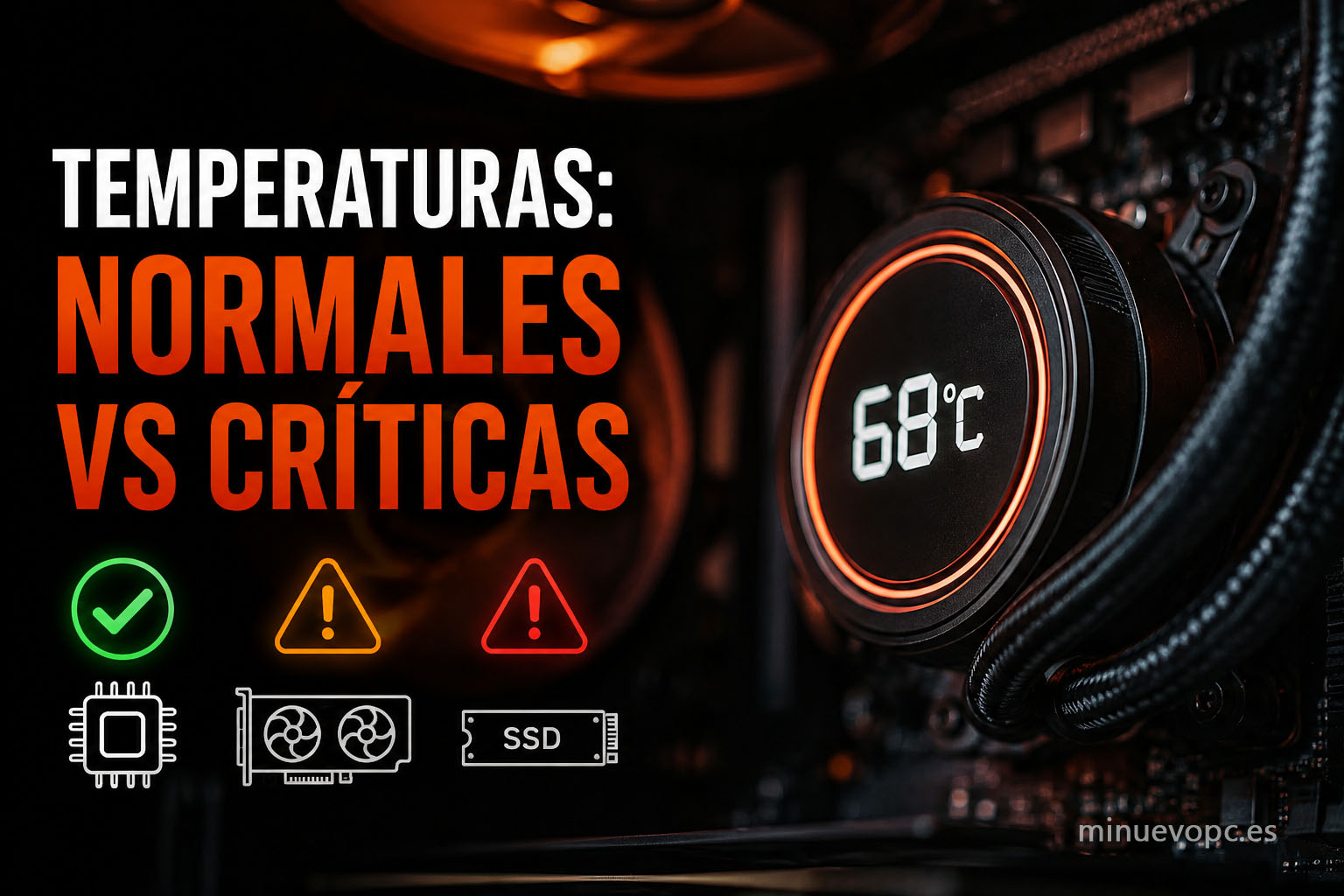 Temperaturas normales en un PC gaming y señales de calor excesivo en CPU y GPU