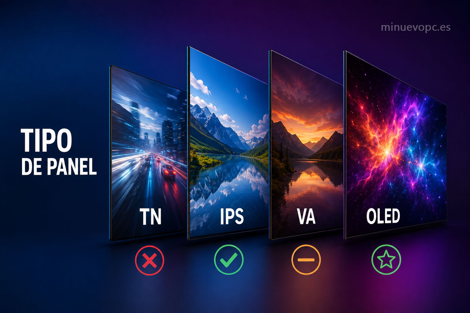 Guía visual para elegir pantalla IPS, OLED o TN en un portátil calidad precio antes de comprar