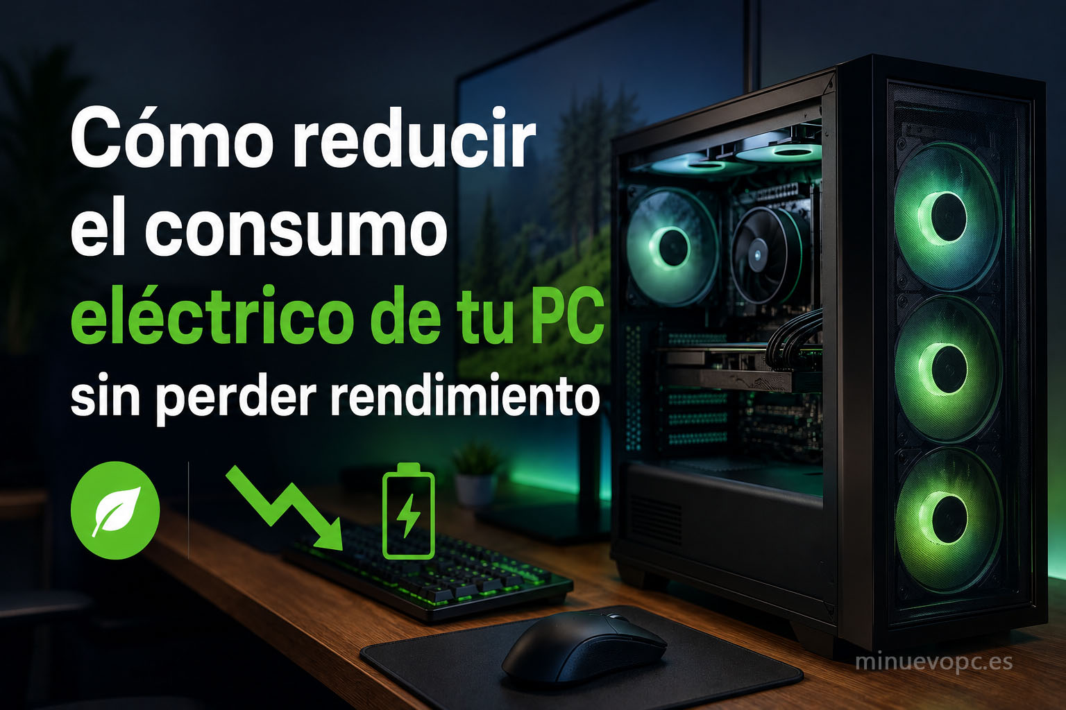 Cómo reducir el consumo eléctrico de tu PC sin perder rendimiento con ajustes sencillos para ahorrar energía y mejorar la eficiencia del equipo