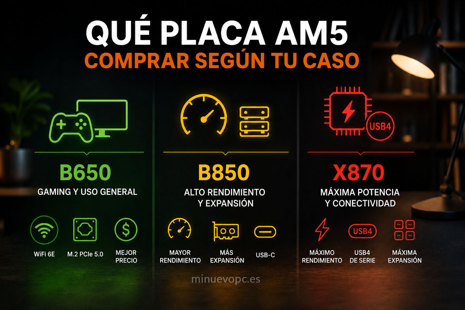 B650, B850 y X870 para comprar una placa AM5 según rendimiento y conectividad